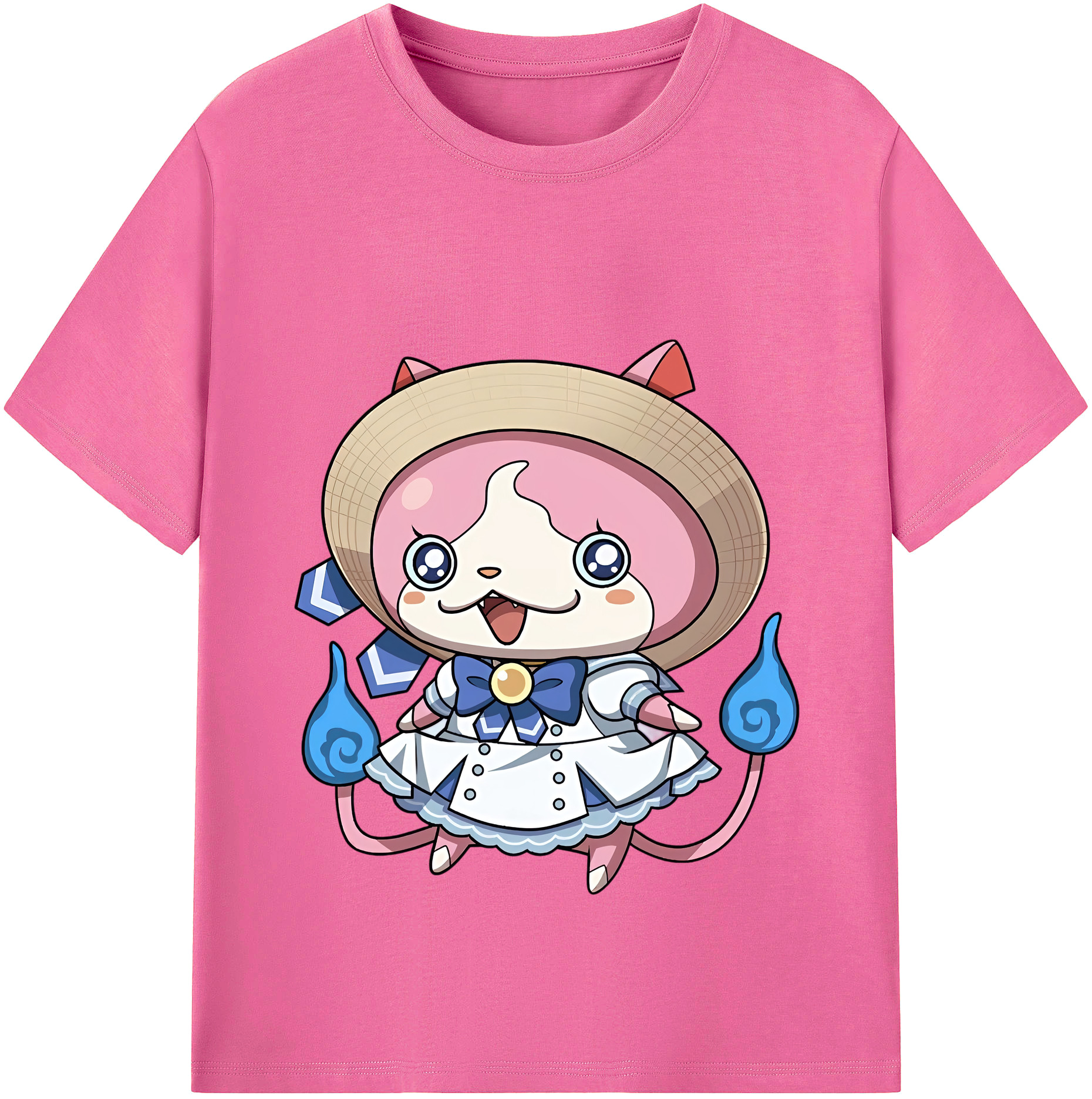 （画像用） 妖怪ウォッチ Yo-kai Watch レディースカジュアルプリントTシャツ（綿100％）
